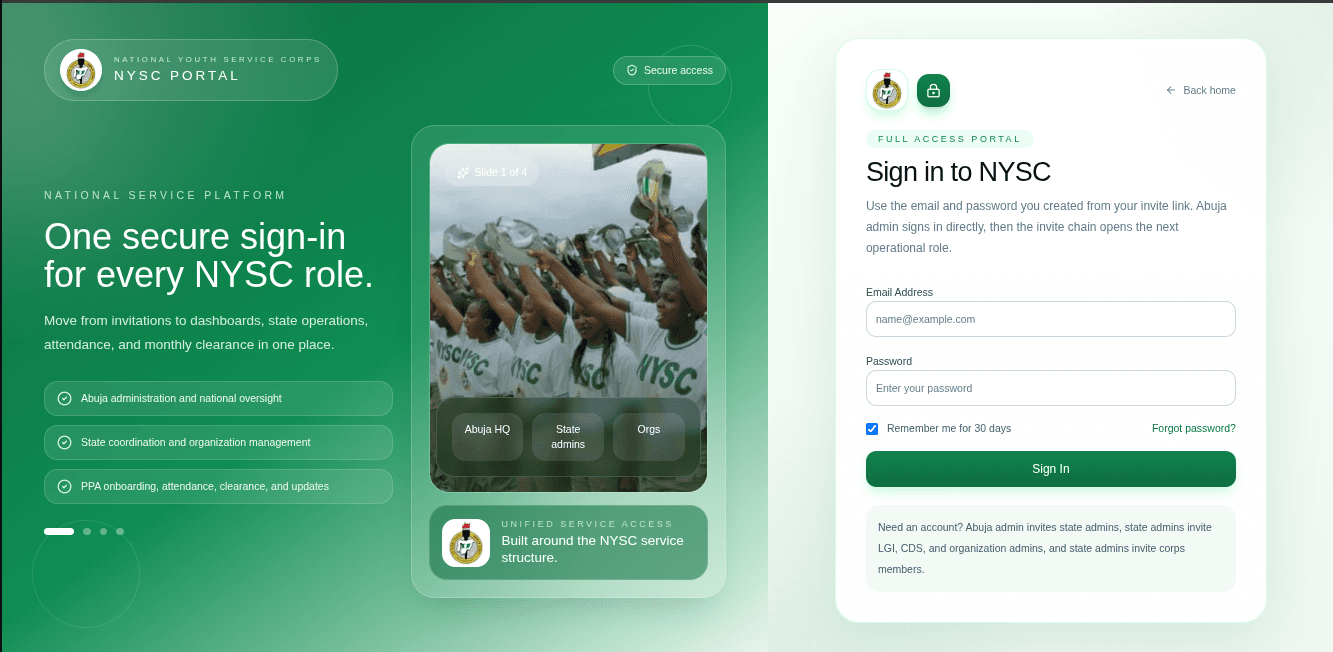 NYSC Digital Operations Portal